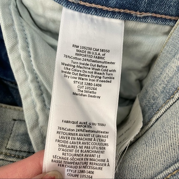 • Current/Elliott • Stiletto Skinny Jeans Meridian - Picture 11 of 15